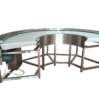 廠家定制轉彎輸送機自動化設備180度皮帶式轉彎機食品加工流水線